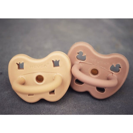 Hevea Sut 2-Pack Orthodontic Classic Sandy Nude & Tan Beige