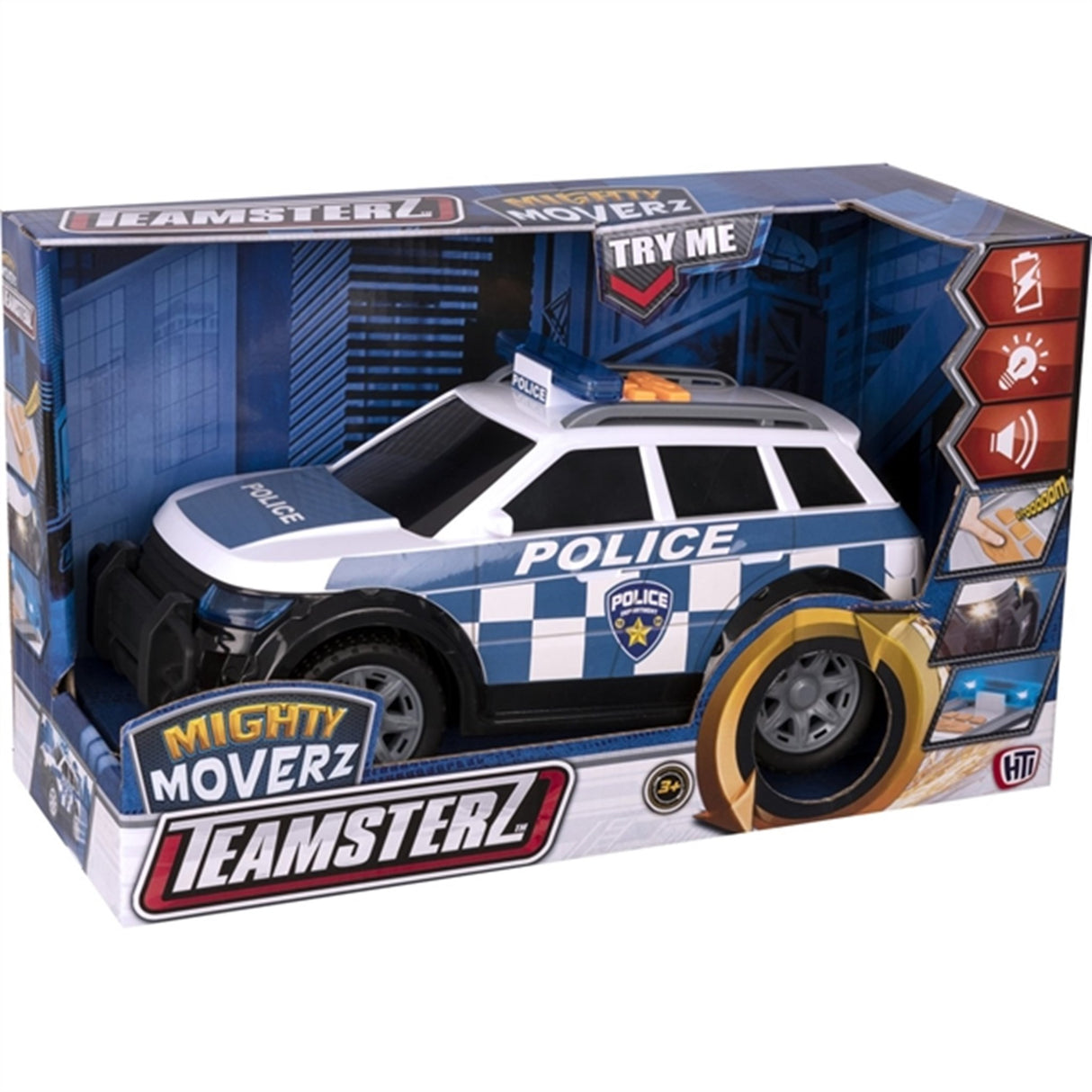 Teamsterz Mighty Moverz Polis 4 x 4 White