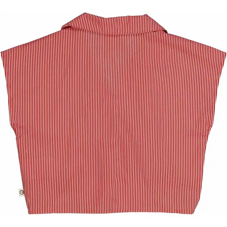 Müsli Balsam Cream/Apple Red Poplin Stripe Skjorta Topp