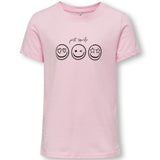 Kids ONLY Pink Lady Smil Happy T-Shirt
