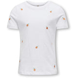 Kids ONLY Bright White Peach Ketty T-Shirt