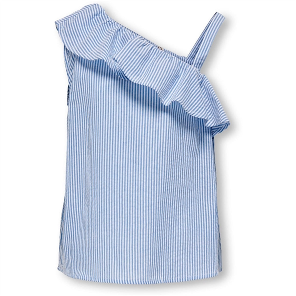 Kids ONLY Cloud Dancer / Clear Sky Milla One Shoulder Topp