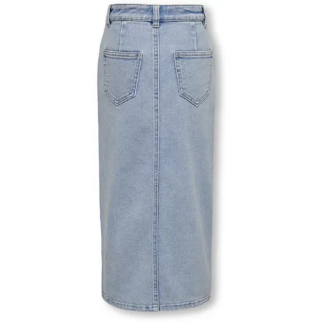 Kids ONLY Light Blue Denim Siri Front Slit Denim Kjol