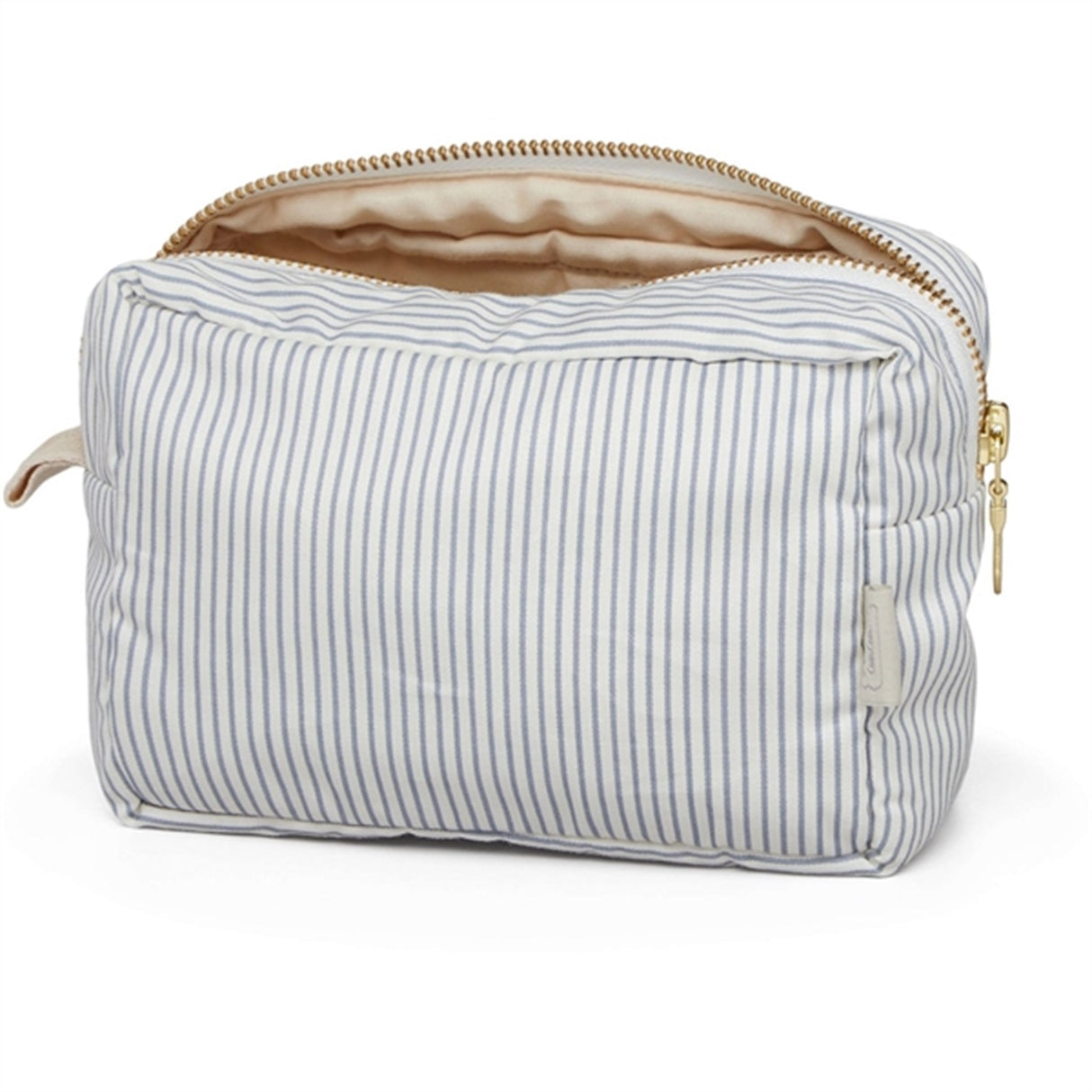 Cam Cam Copenhagen Makeup Plånbok Classic Stripes Blue, Praline 2