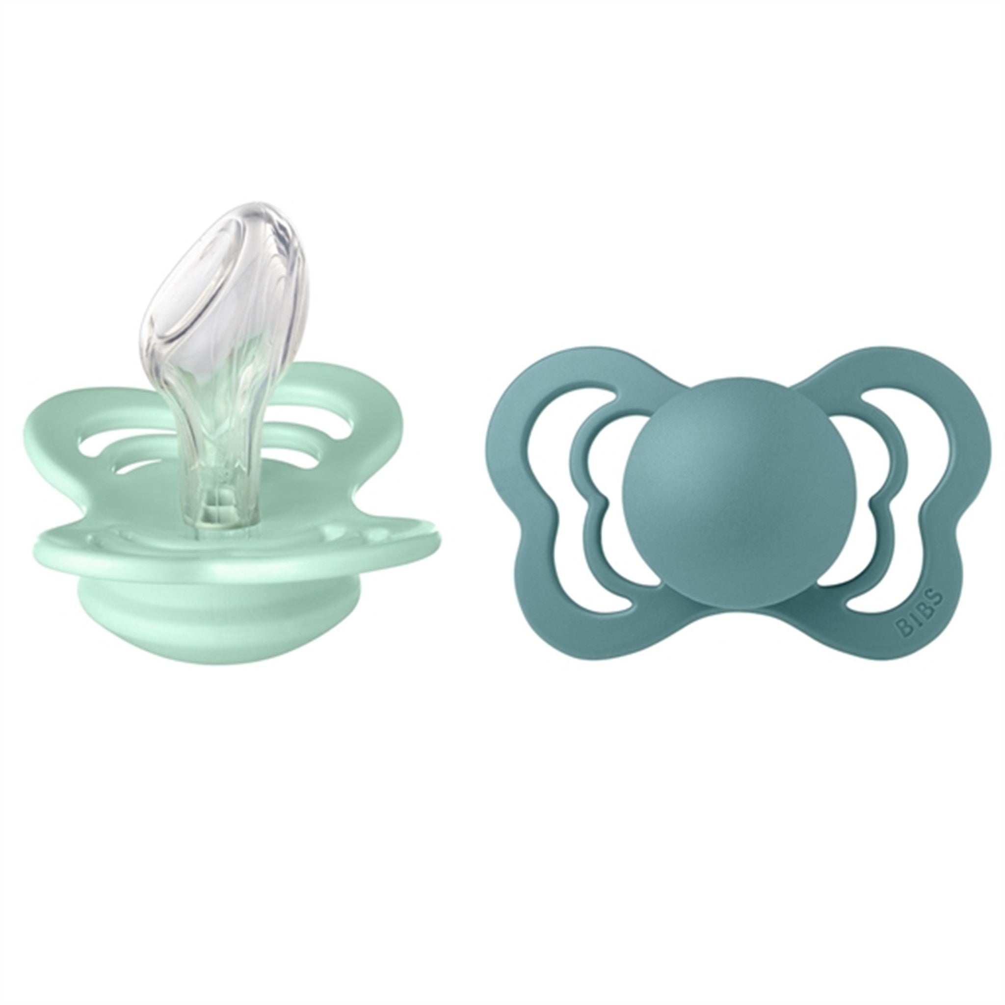 Bibs Couture Silikonnappar 2-pack Anatomisk Mint/Island Sea