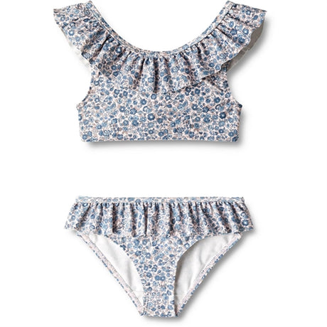 Wheat Blue Flower Meadow Bikini Elina