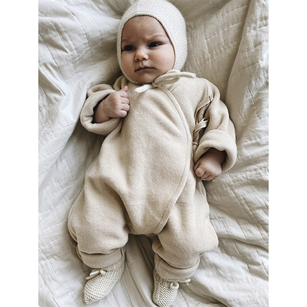 lalaby Ivory Memphis Fleece Onesies