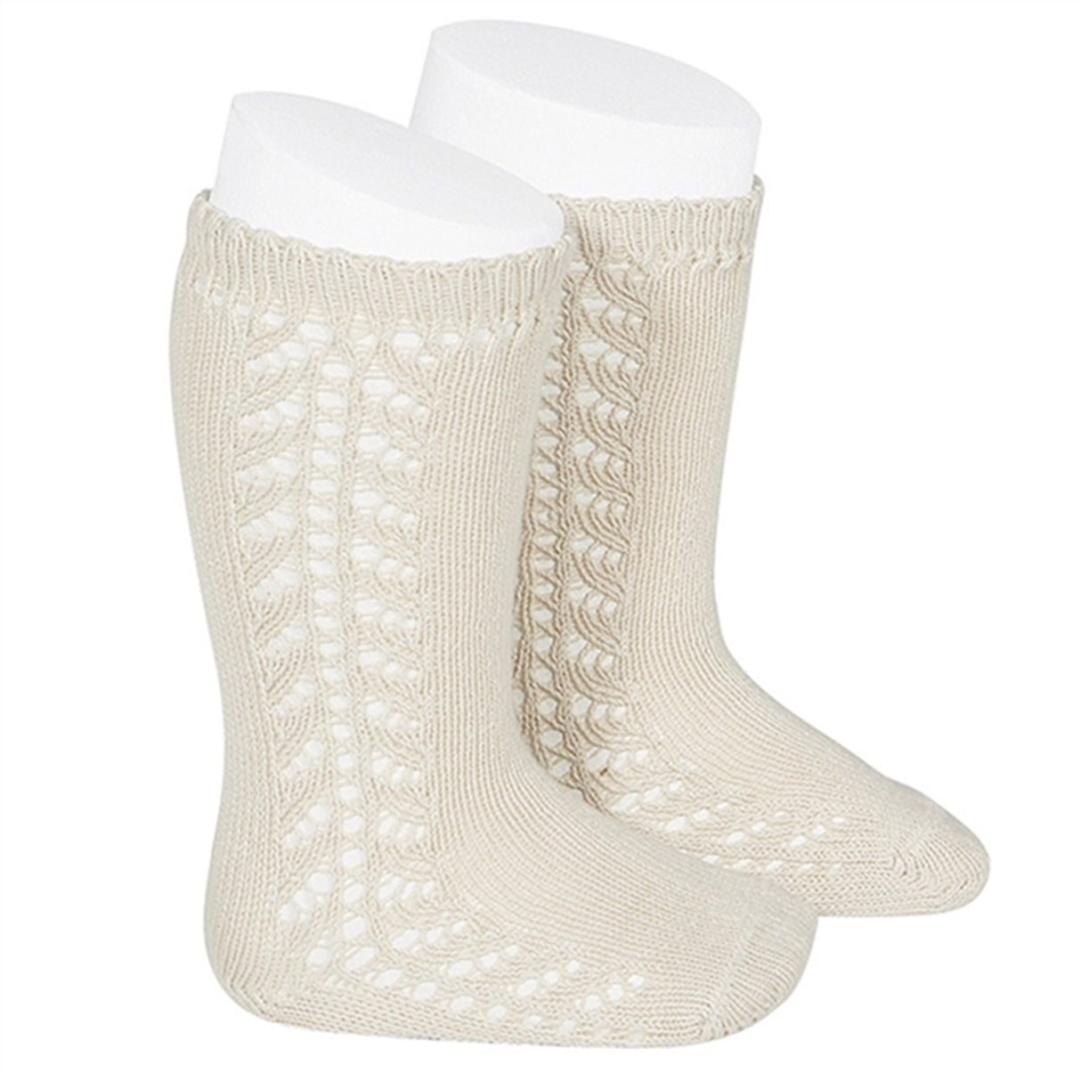 Cóndor Strumpor m. Hålmönster Linen