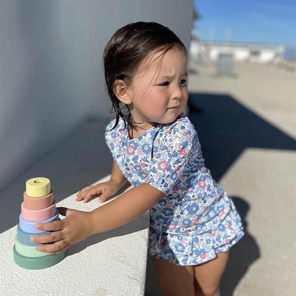 Petit Crabe Betsy B Luna Boatneck Badtröja Liberty© fabric