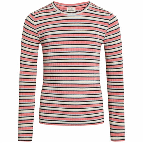 Mads Nørgaard 5x5 Stripe Talika Blus Multi Strawberry Pink