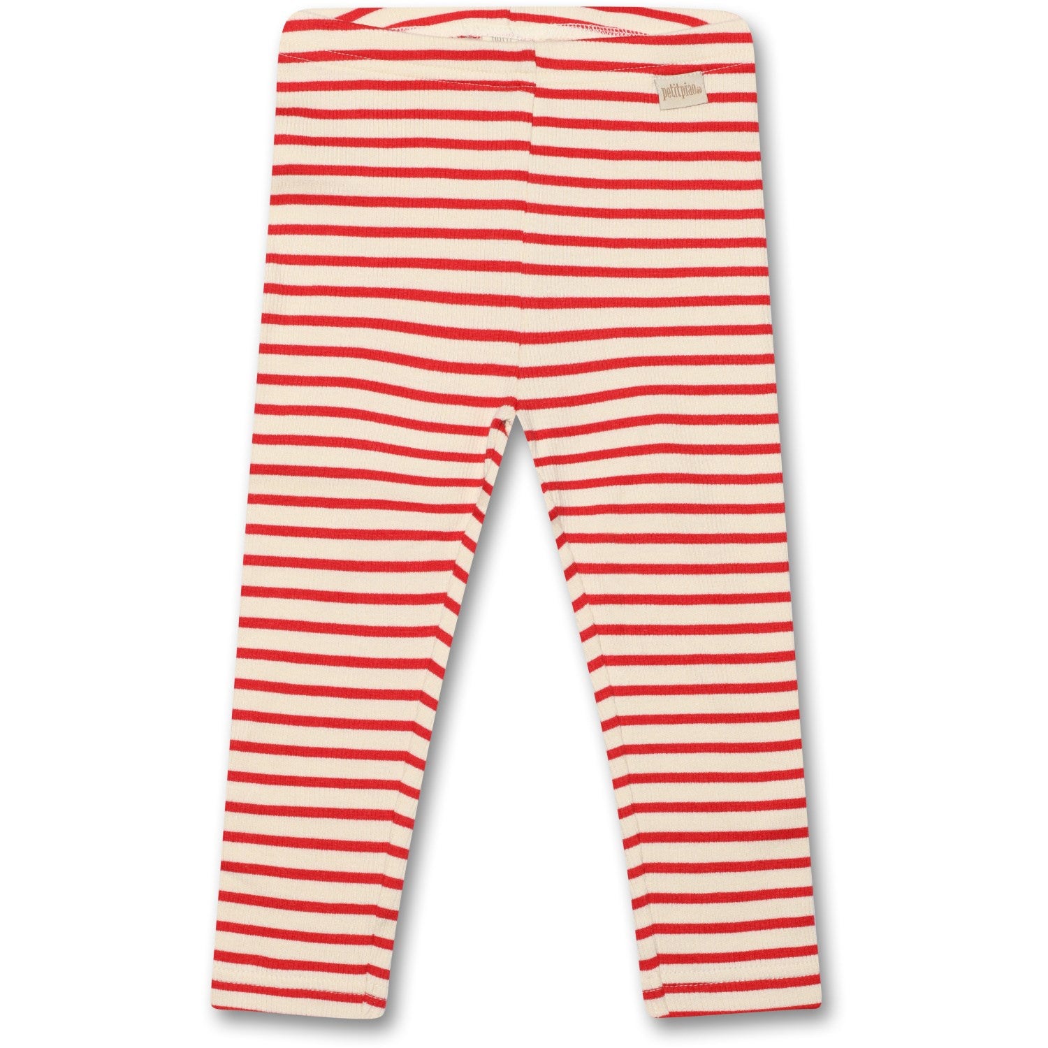 Petit Piao® Bright Red Leggings Modal Striped