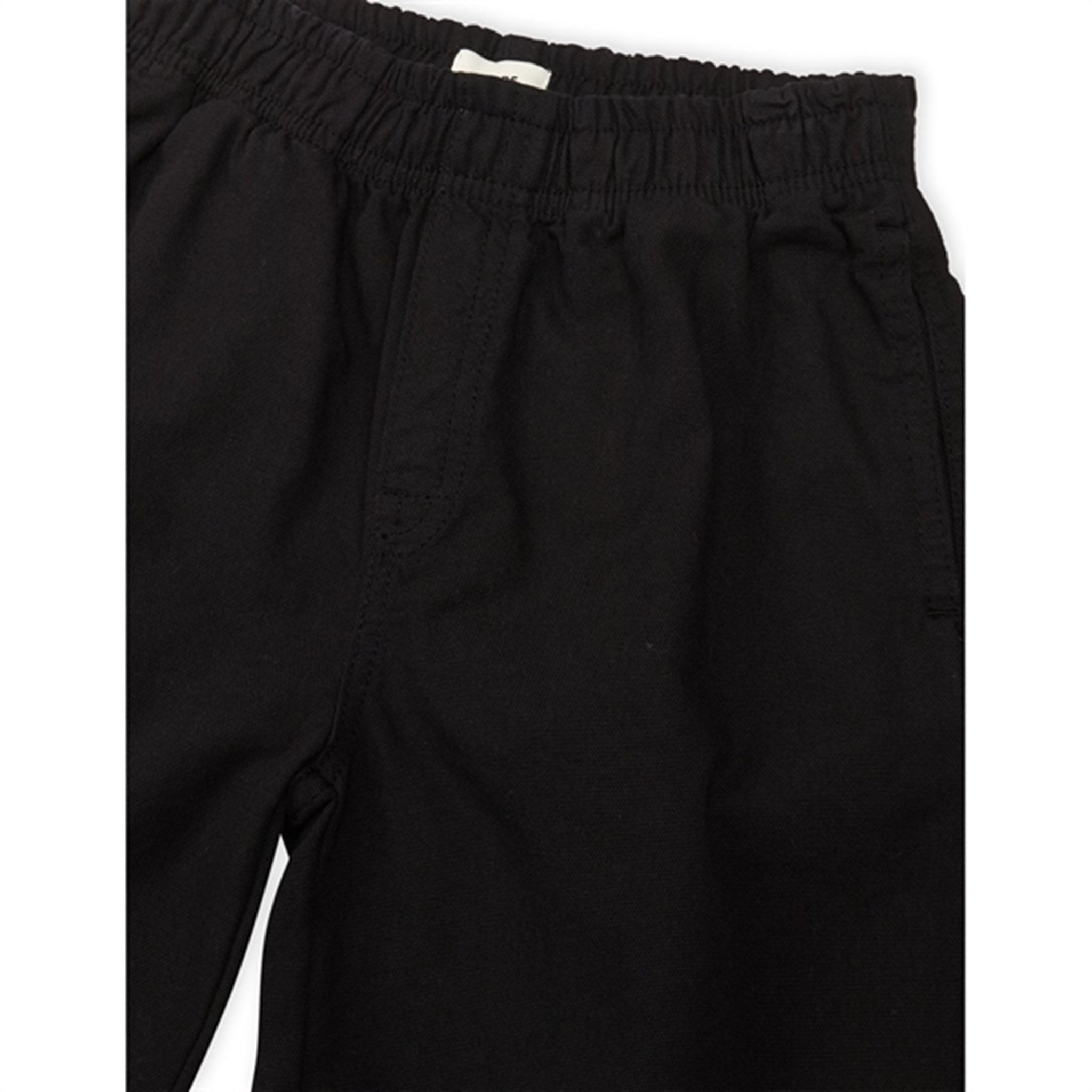 Mads Nørgaard Dyed Canvas Seano Shorts Black 2