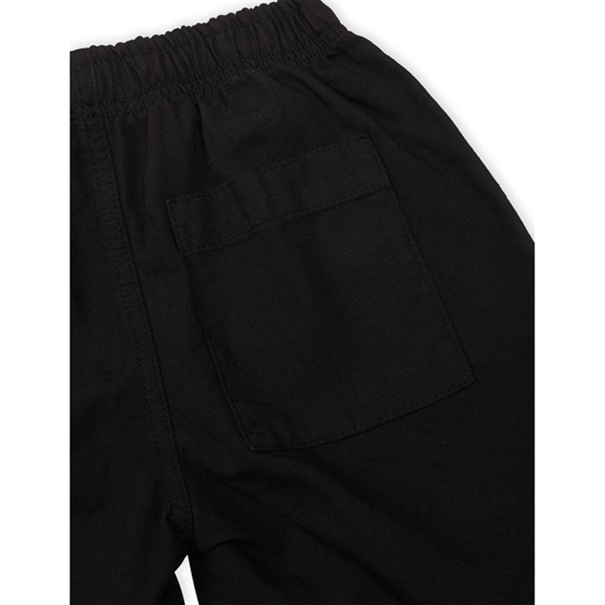 Mads Nørgaard Dyed Canvas Seano Shorts Black 3