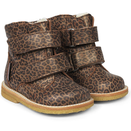 Angulus Begynder Tex-Støvle Med Kardborreband Brown Leo