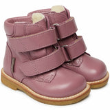 Angulus Begynder Tex-Støvle Med Kardborreband Light Plum