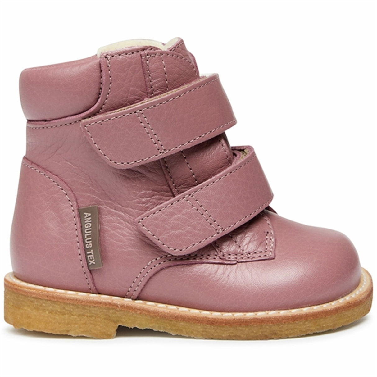 Angulus Begynder Tex-Støvle Med Kardborreband Light Plum 3