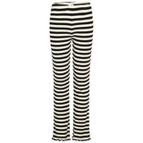 Mads Nørgaard 5x5 Classic Stripe Lala Leggings Black/Vanilla Ice