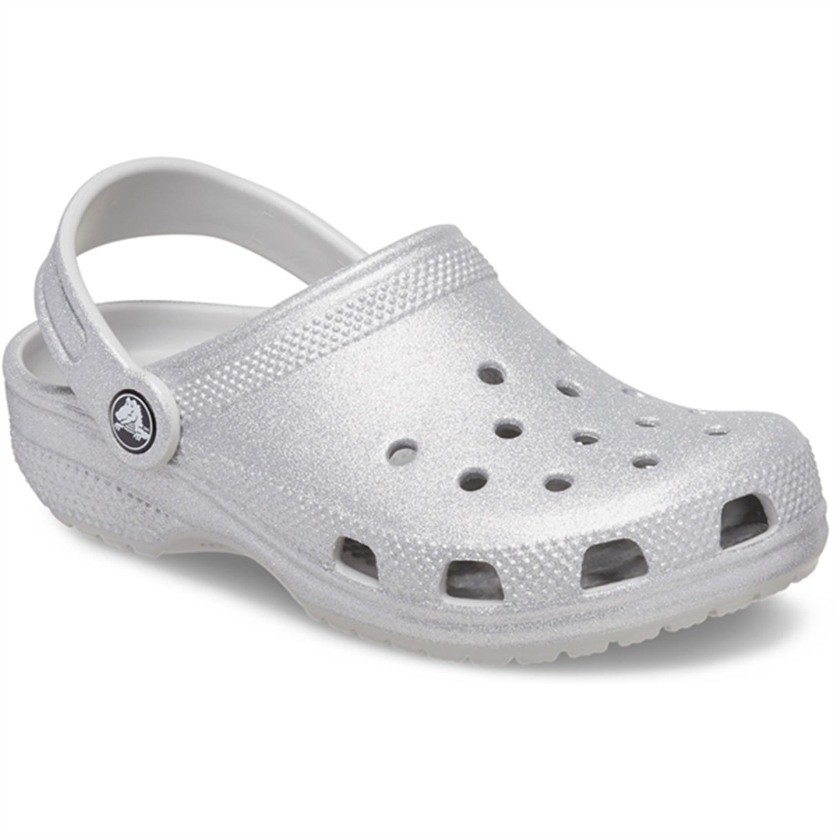 Crocs Classic Glitter Clog Silver Glitter 6