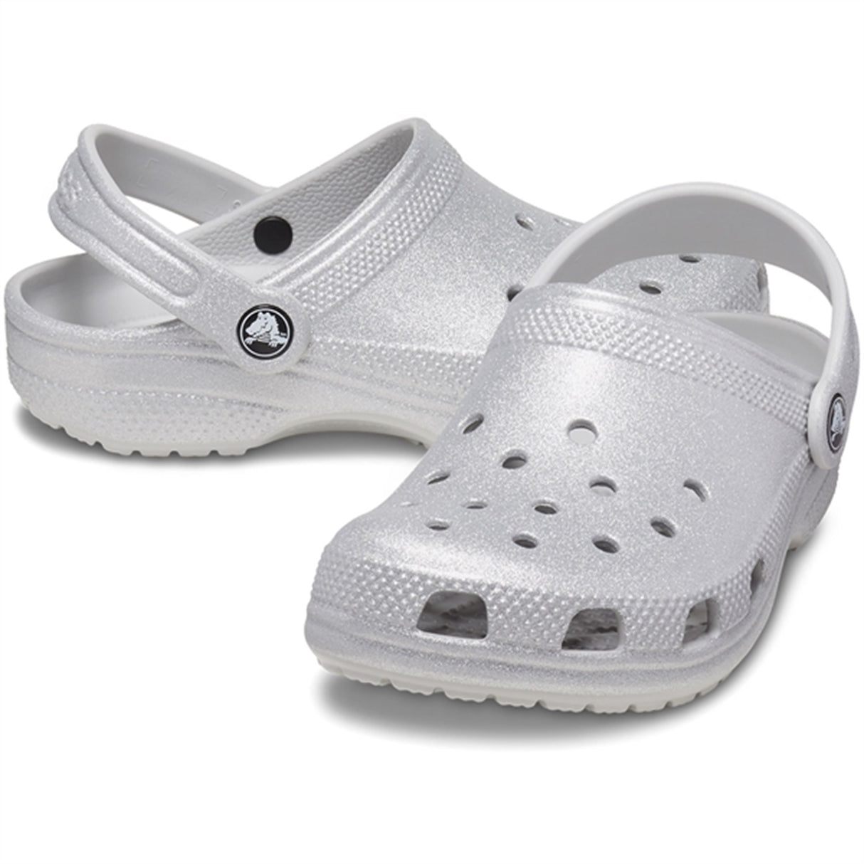 Crocs Classic Glitter Clog Silver Glitter 3