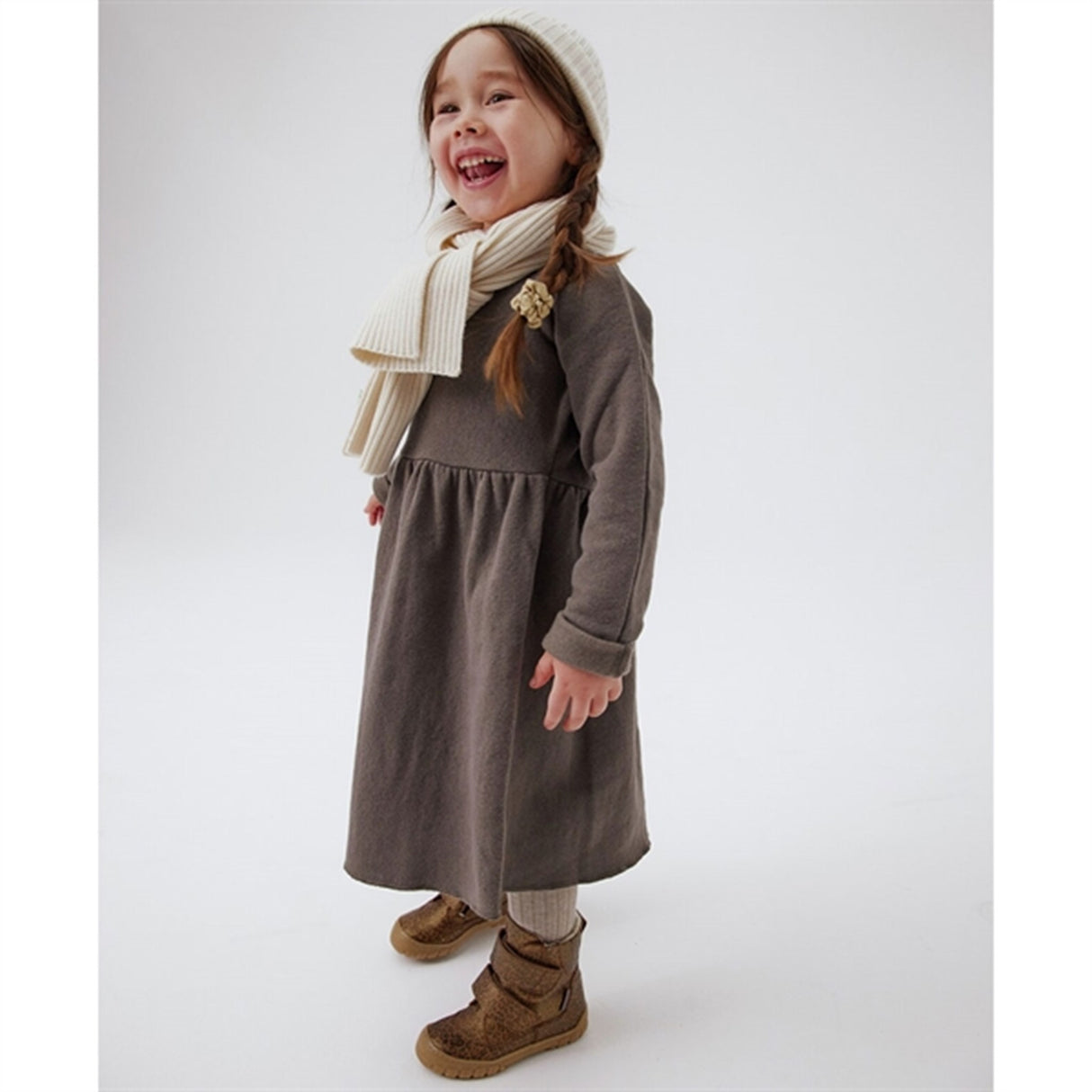 Angulus Tex-Støvle Med Kardborreband Brown Leo 4