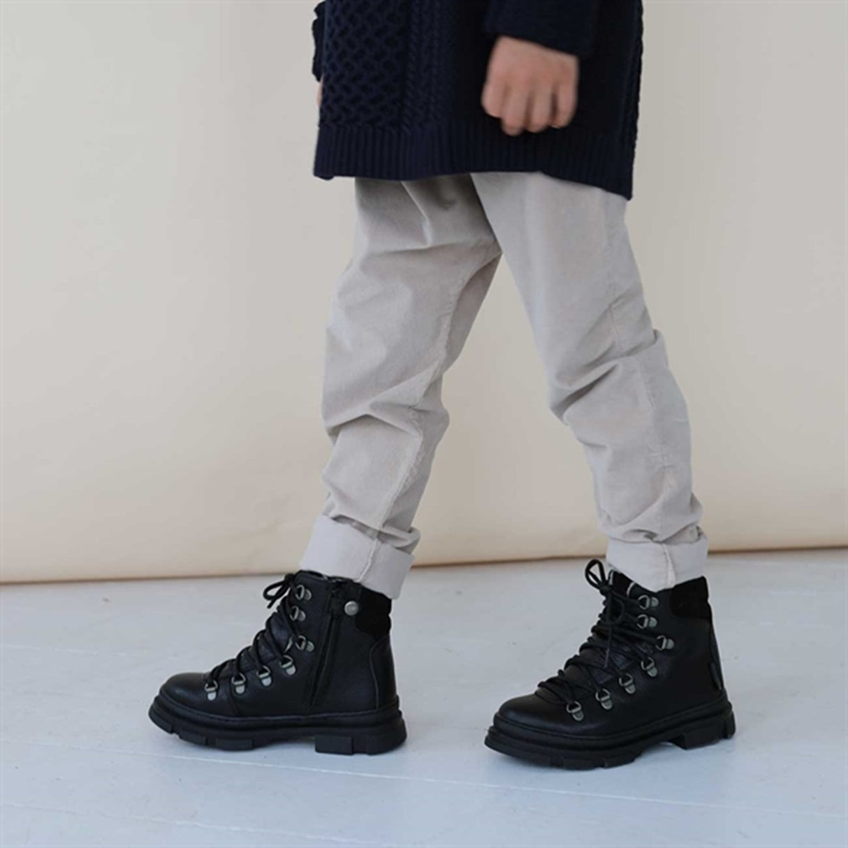 Angulus TEX Stövlar m. Snöre & Dragkedja Svart 2118-101-9084-2504/1163 2