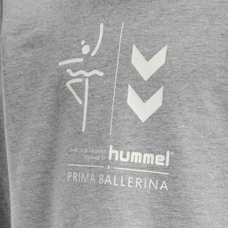 Hummel Prima Grey Melange Bee Cropped Sweatshirt 2