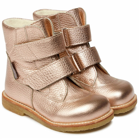 Angulus Tex-Støvle Med Velcro Lukning Light Copper