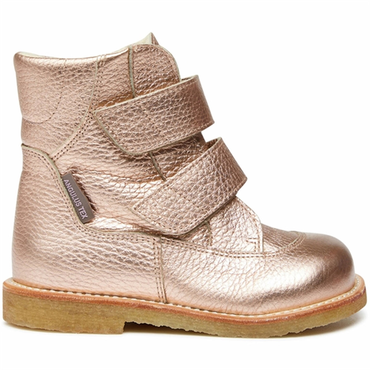 Angulus Tex-Støvle Med Velcro Lukning Light Copper 2