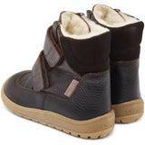 Angulus Tex-Støvle Med Kardborreband Dark Brown/Dark Brown 3