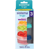 Sistema To Go Mini Bites Matförvaring 130 ml Mixed Pack 3-pak 9