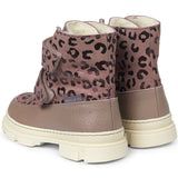 Angulus Tex-Støvle Med Kardborreband Og Uldfoer Rose/Rose Leo 3