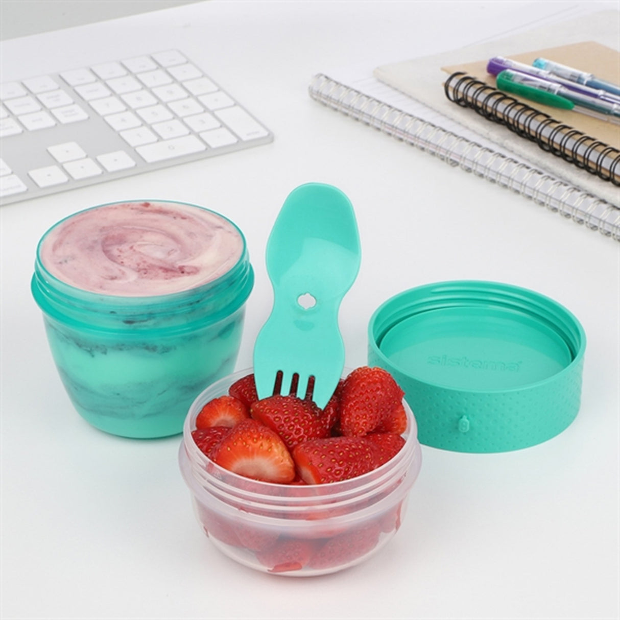 Sistema To Go Snack Lunchlåda 515 ml Minty Teal