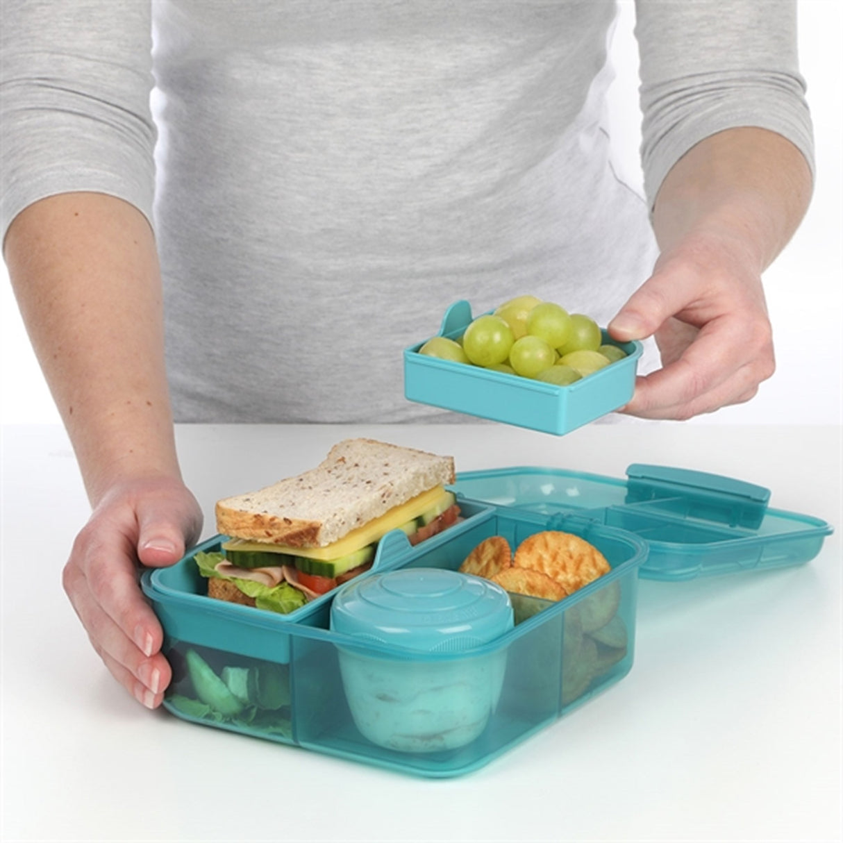 Sistema Bento Cube Lunchlåda 1,25 L Teal Stone 3