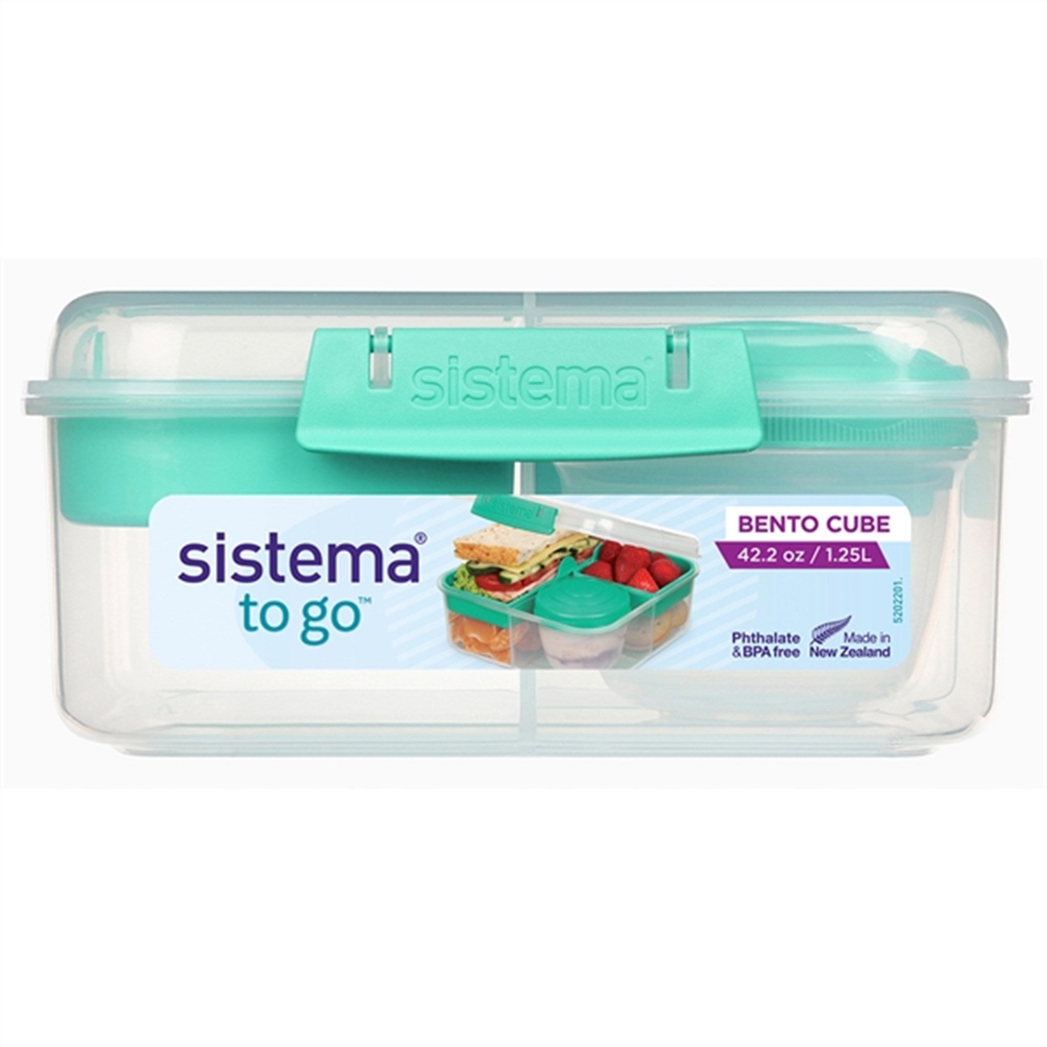 Sistema To Go Bento Cube Lunchlåda 1,25 L Minty Teal 2