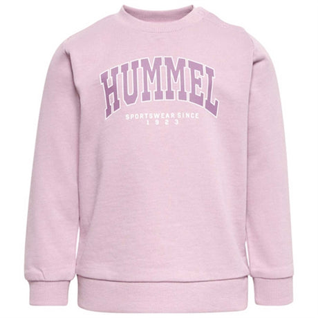Hummel Mauve Shadow Fast Lime Sweatshirt