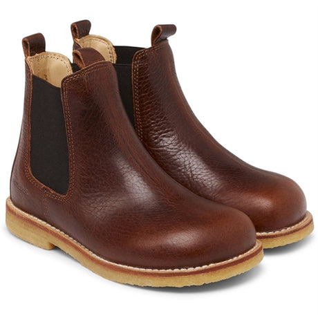 Angulus Chelsea Støvle Dark Brown/Brown