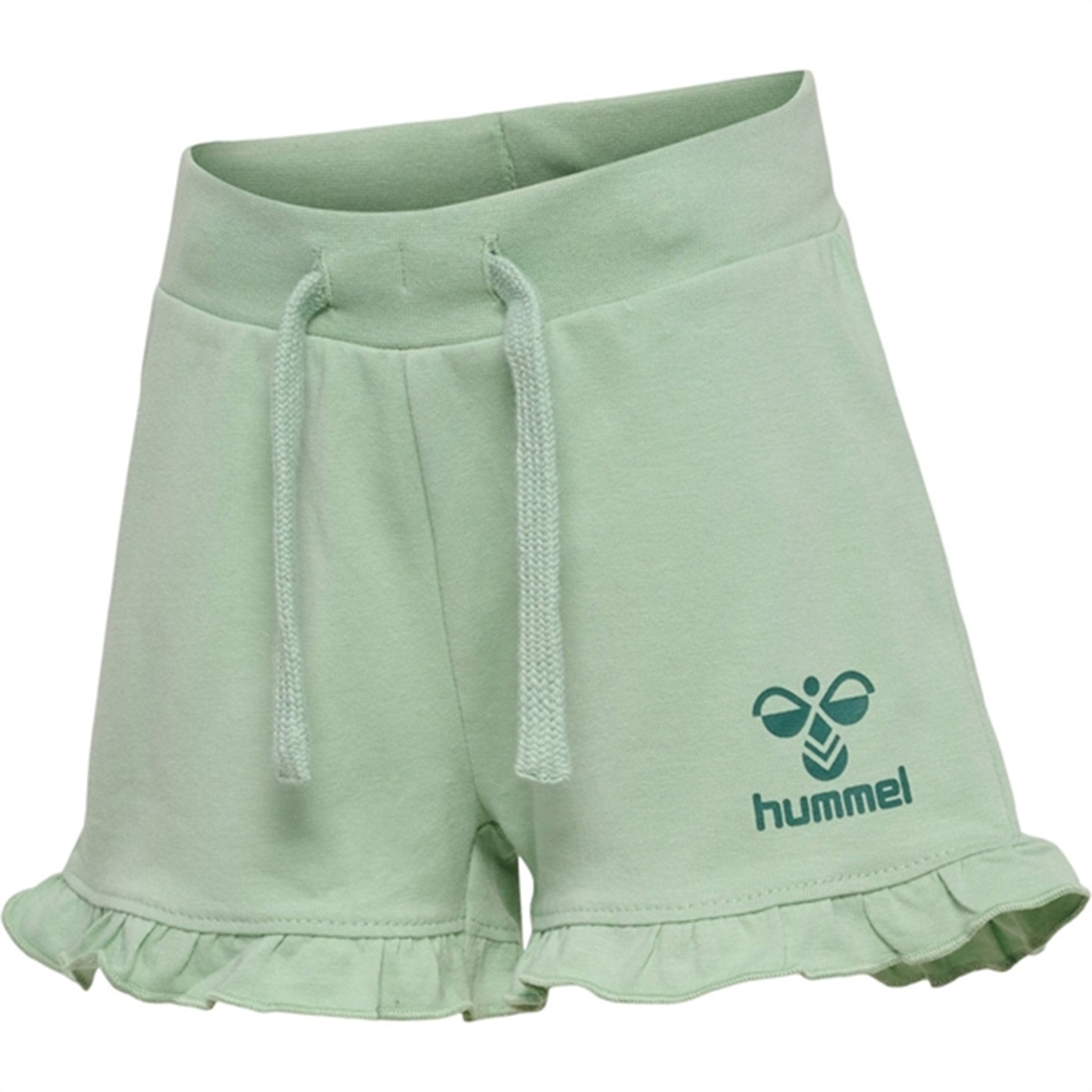 Hummel Silt Green Talya Ruffle Shorts 3