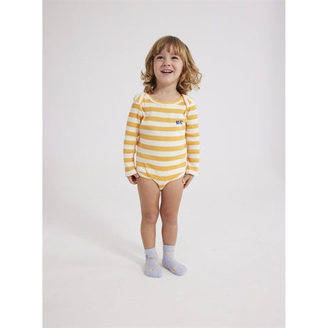 Bobo Choses Curry Yellow Stripes Body 2-pack 2