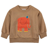 Bobo Choses Light Brown The Elephant Sweatshirt