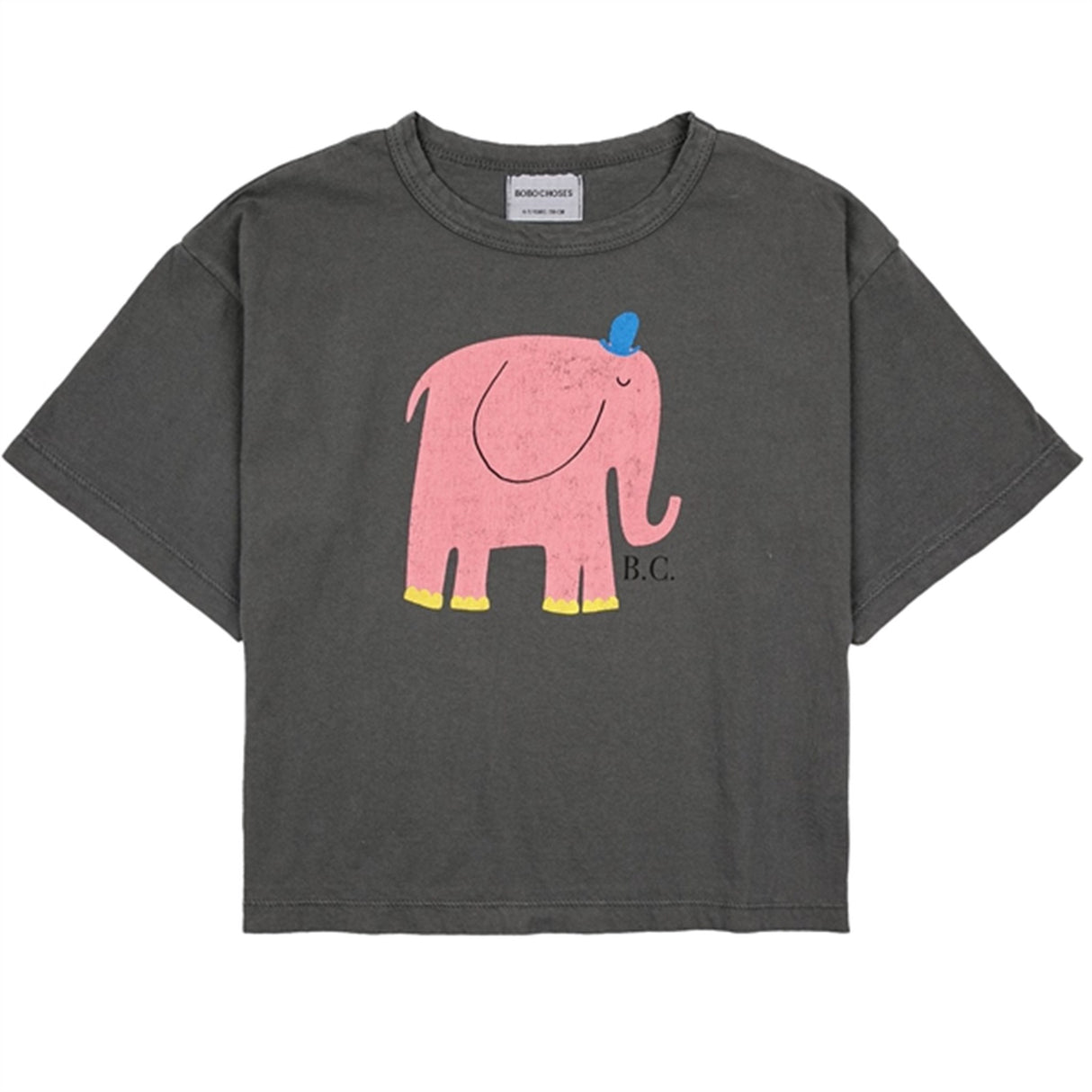 Bobo Choses Dark Grey The Elephant T-Shirt
