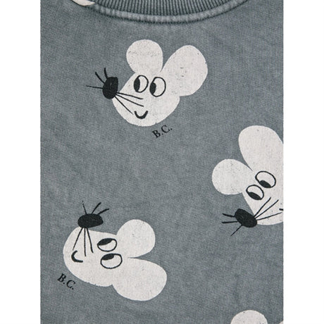 Bobo Choses Grey Mouse Sweatshirt AOP 2