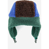 Bobo Choses Multicolor Color Block Blue Sheepskin Hat 5