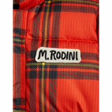 Mini Rodini Red Check Puffer Jacket 3