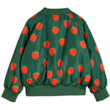 Mini Rodini Strawberries Aop Woven Baseball Jacka Green 5