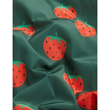 Mini Rodini Strawberries Aop Woven Baseball Jacka Green 4