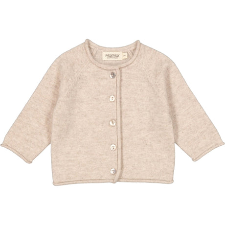 MarMar Sand Melange Cashmere Tamla Stickat Cardigan