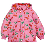 Mini Rodini Cherries Aop Puffer Jacka Pink