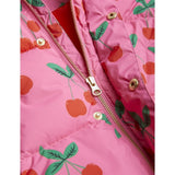 Mini Rodini Cherries Aop Puffer Jacka Pink