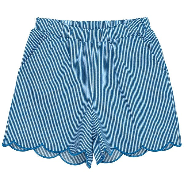 Copenhagen Colors Sharp Blue Stripe Shorts m. Deco
