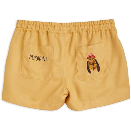 Mini Rodini Bloodhound Emb Woven Shorts Beige 2